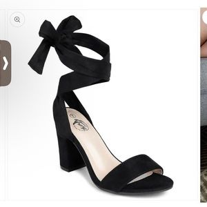 Trary Chunky Ankle Wrap Heels size 10